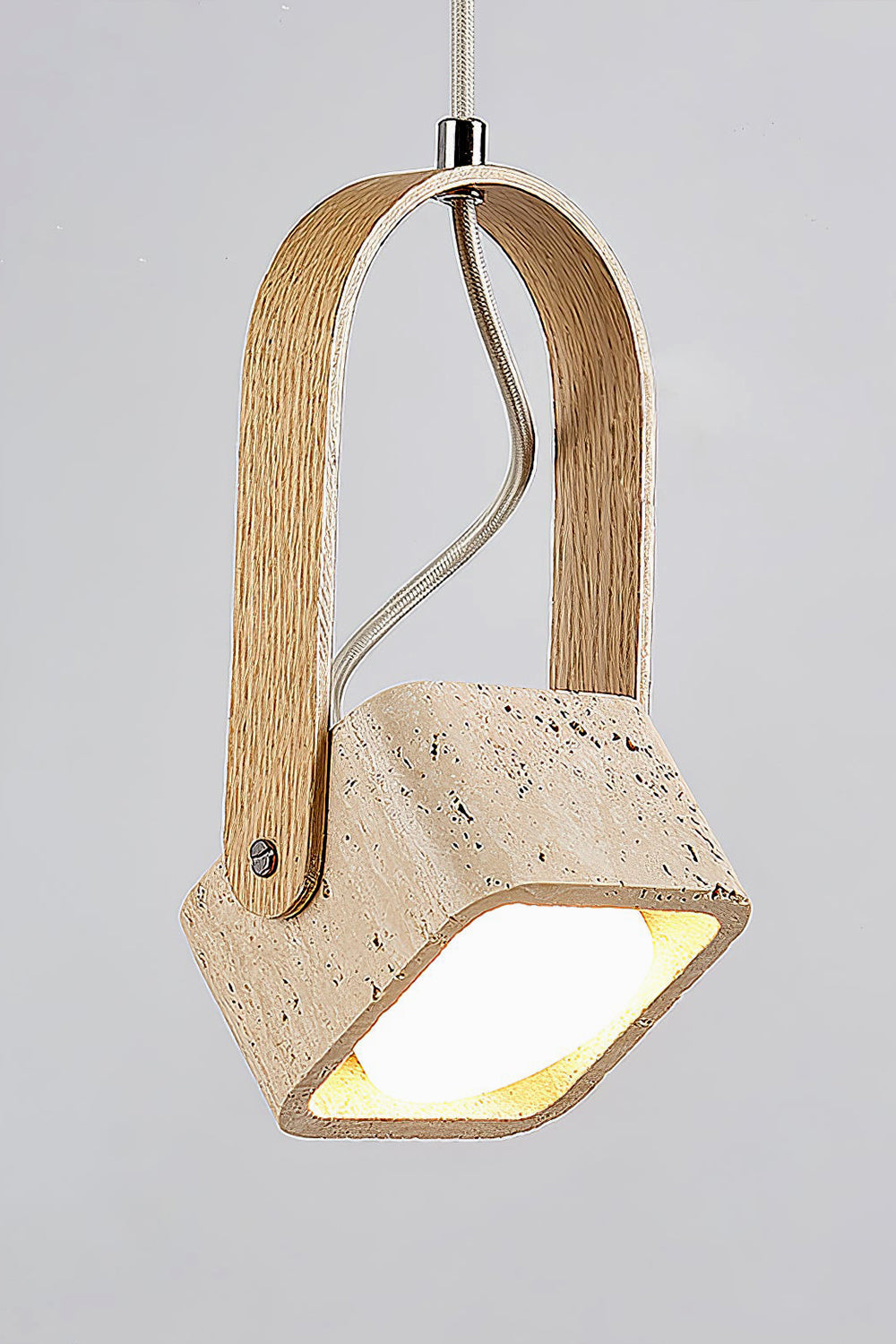Rotating Travertine Lantern Pendant - view 9 | morylighting