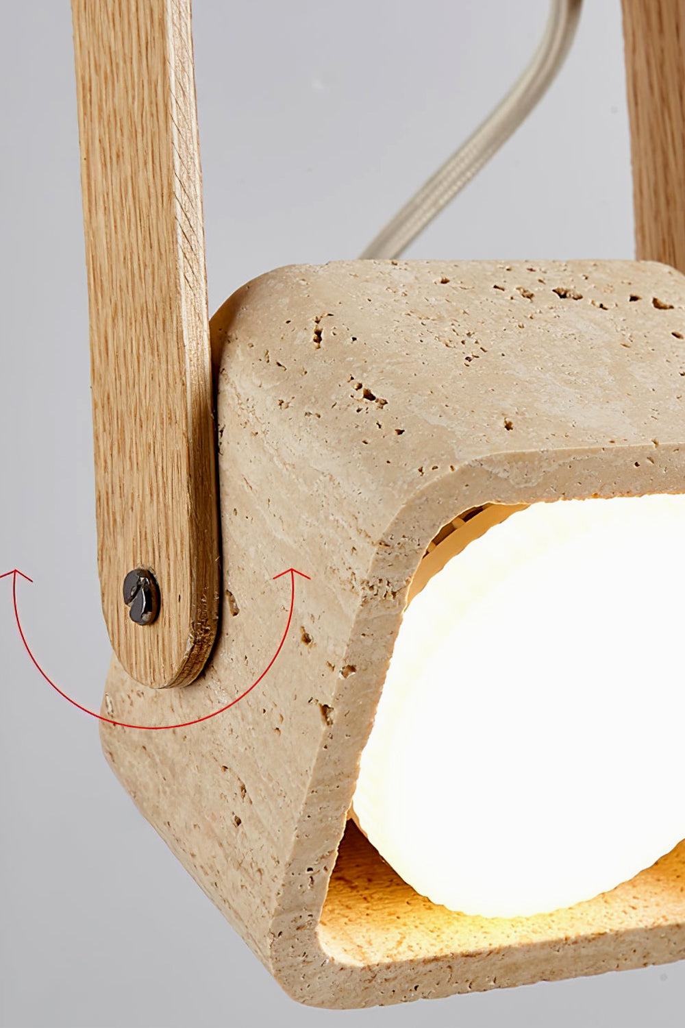 Rotating Travertine Lantern Pendant - view 8 | morylighting
