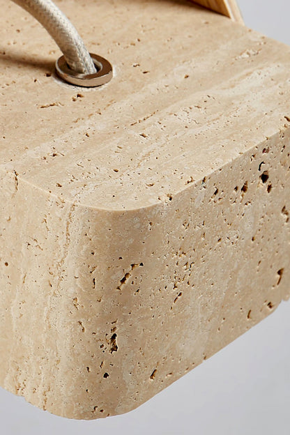 Rotating Travertine Lantern Pendant - view 12 | morylighting