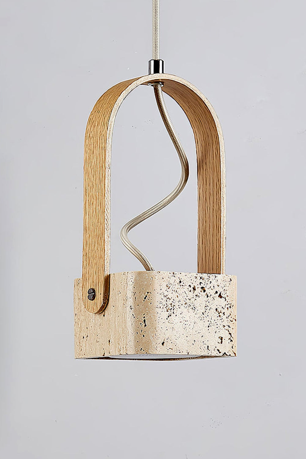 Rotating Travertine Lantern Pendant - view 13 | morylighting