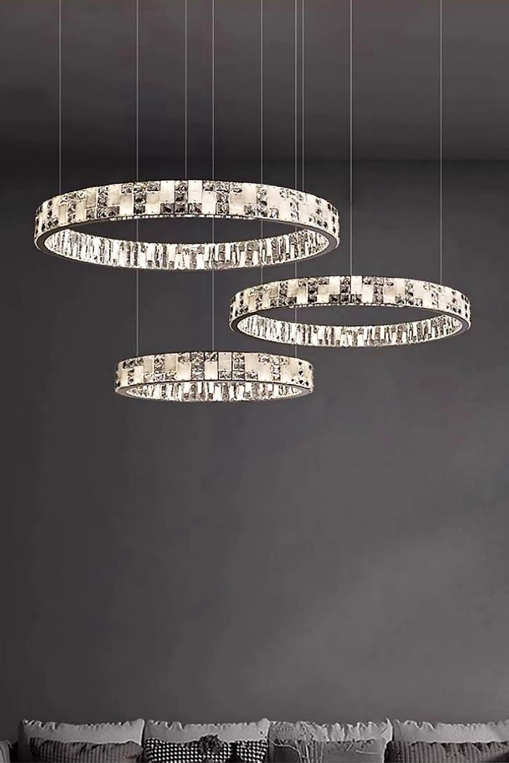 Round Alabaster Crystal Chandelier - view 8 | morylighting