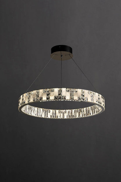 Round Alabaster Crystal Chandelier - view 19 | morylighting