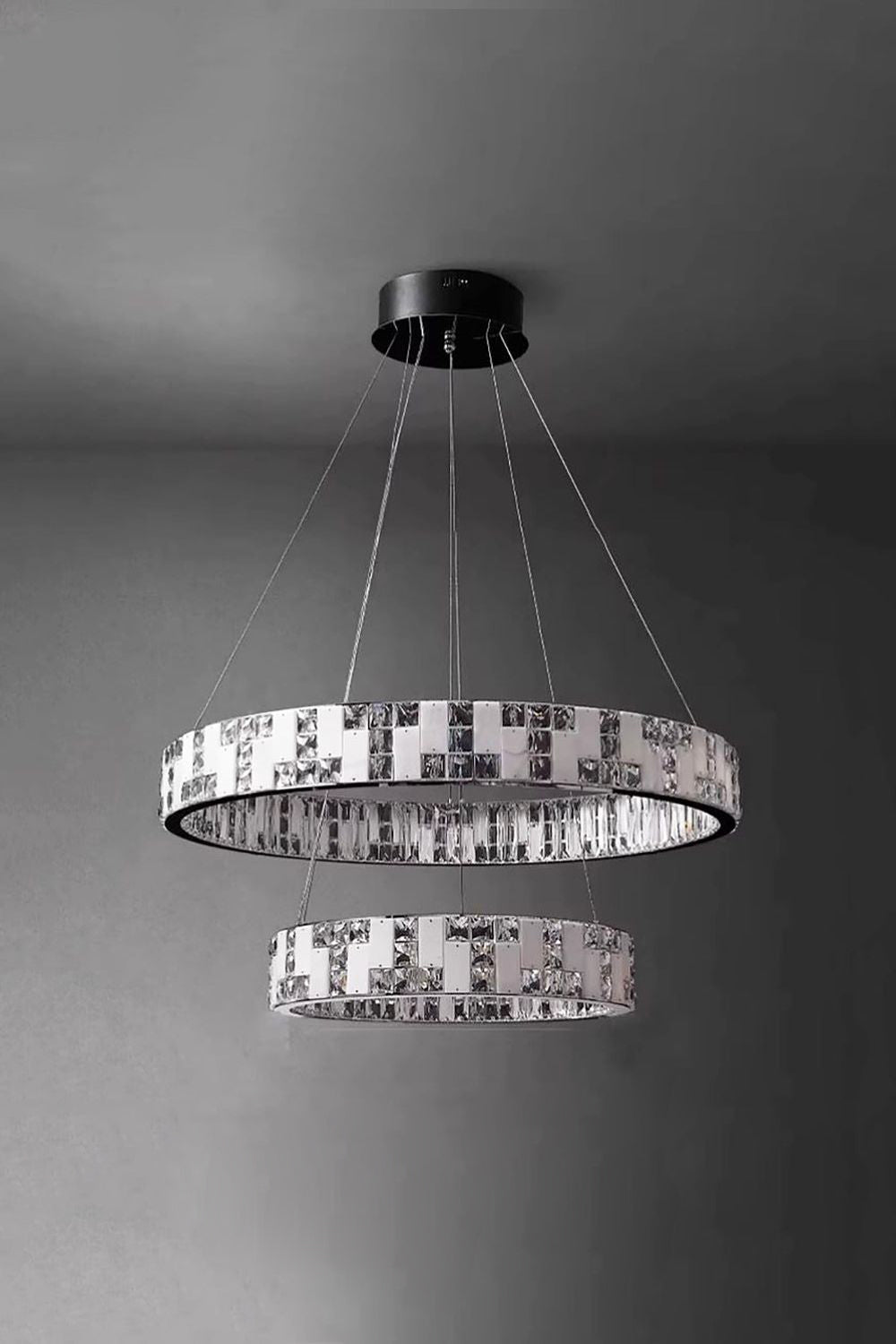 Round Alabaster Crystal Chandelier - view 24 | morylighting