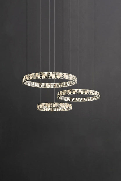 Round Alabaster Crystal Chandelier - view 27 | morylighting