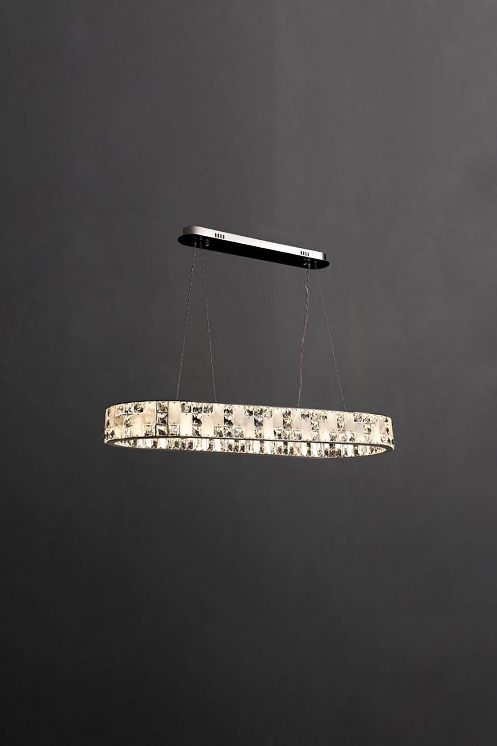 Round Alabaster Crystal Chandelier - view 31 | morylighting