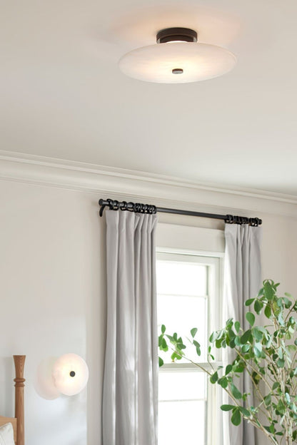 Round Ankeny Alabaster Ceiling Lamp - view 5 | morylighting