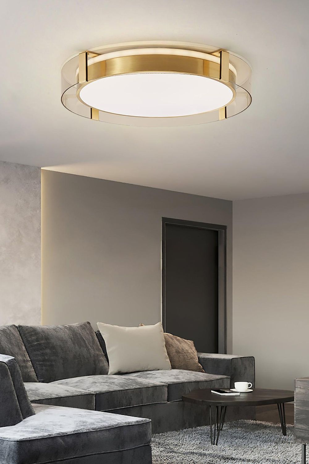 Round Low Profile Ceiling Light - view 6 | morylighting