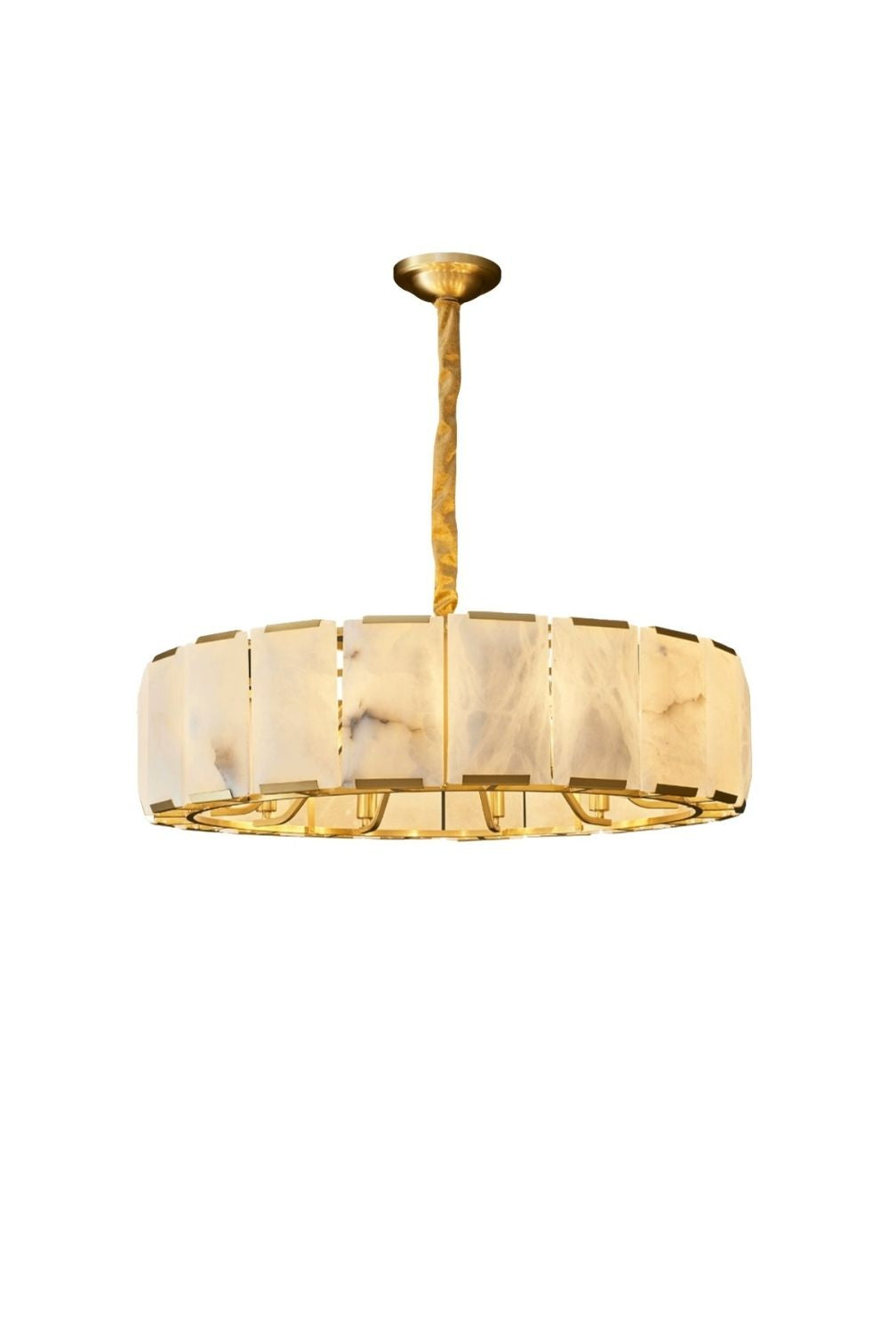 Round Modern Alabaster Chandelier | morylighting