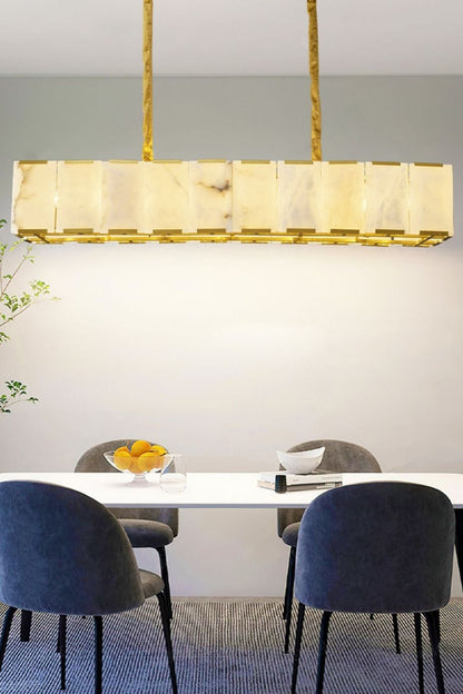 Round Modern Alabaster Chandelier - view 9 | morylighting