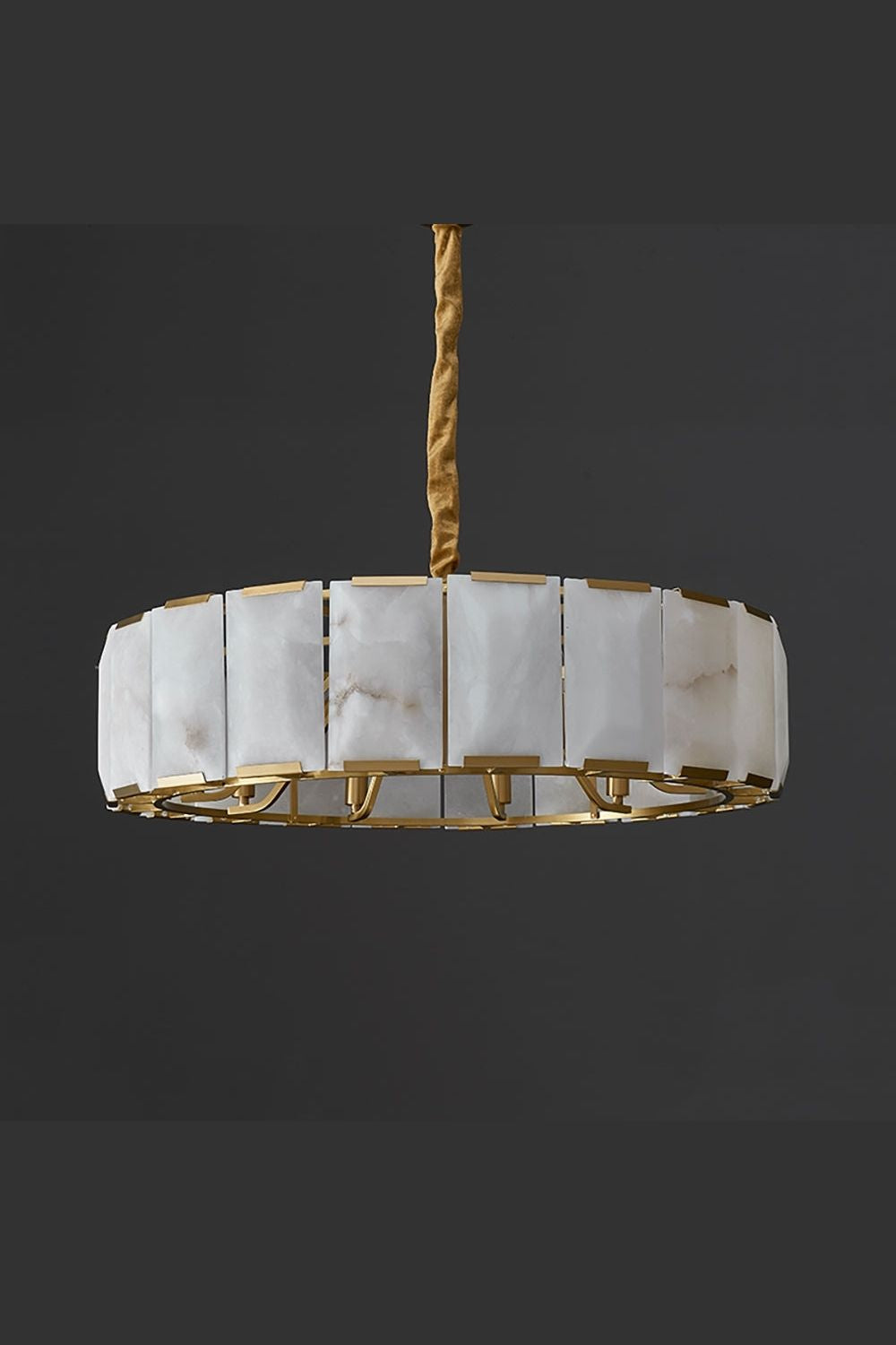 Round Modern Alabaster Chandelier - view 12 | morylighting