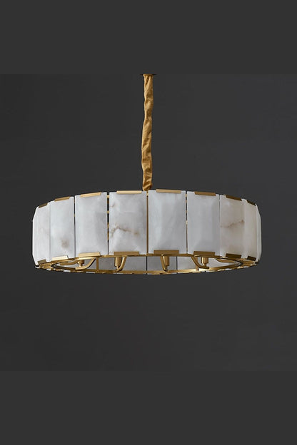 Round Modern Alabaster Chandelier - view 12 | morylighting