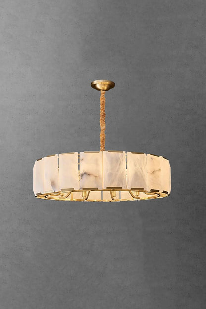 Round Modern Alabaster Chandelier - view 14 | morylighting
