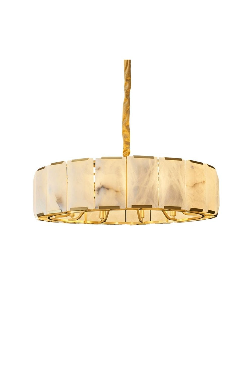 Round Modern Alabaster Chandelier - view 18 | morylighting