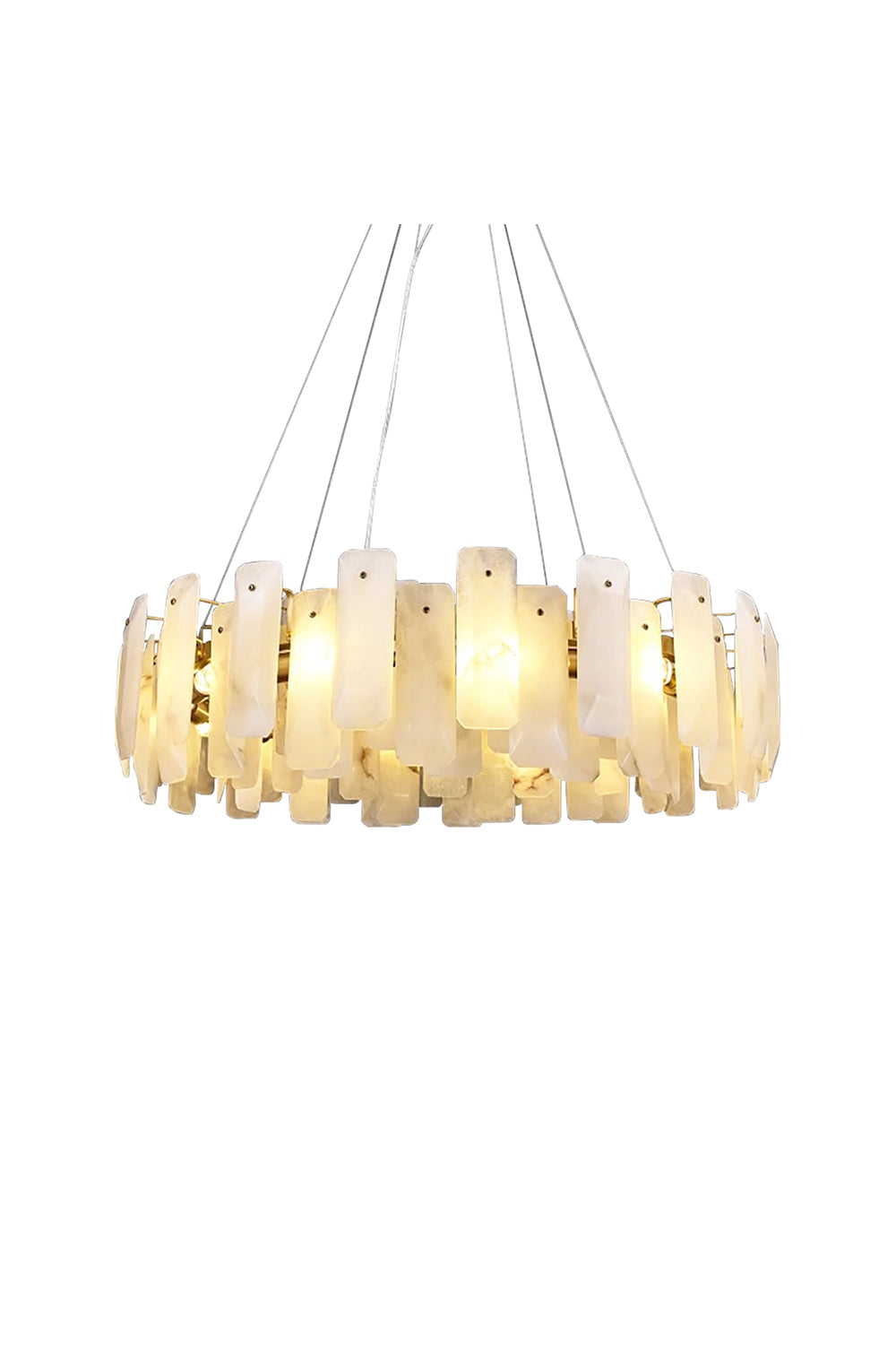 Round Noah Alabaster Chandelier | morylighting