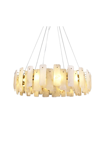 Round Noah Alabaster Chandelier | morylighting