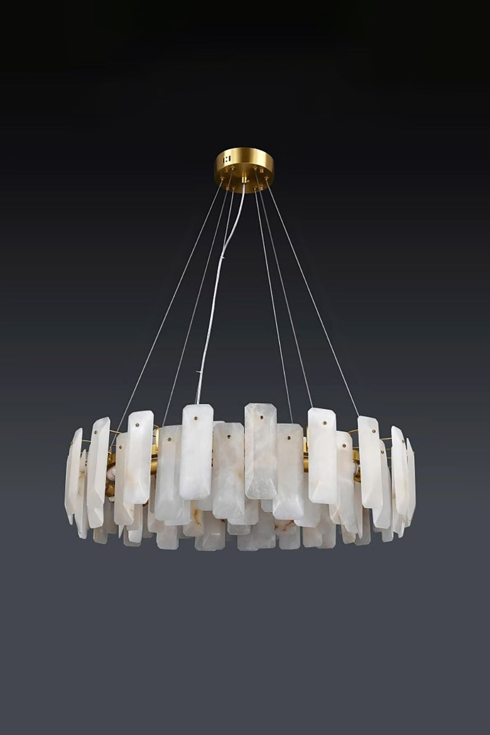 Round Noah Alabaster Chandelier - view 11 | morylighting