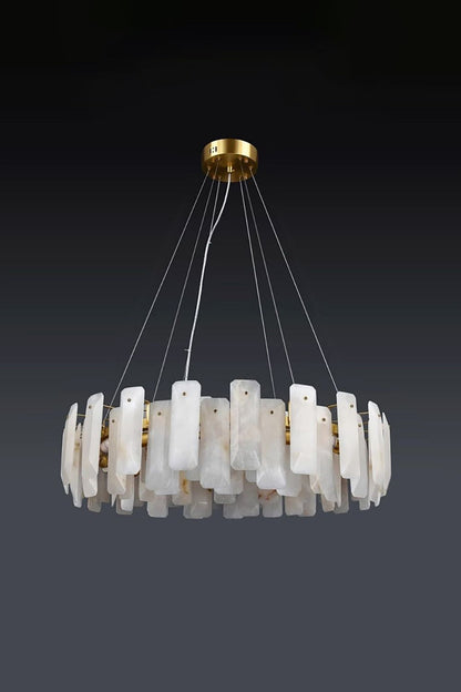 Round Noah Alabaster Chandelier - view 11 | morylighting