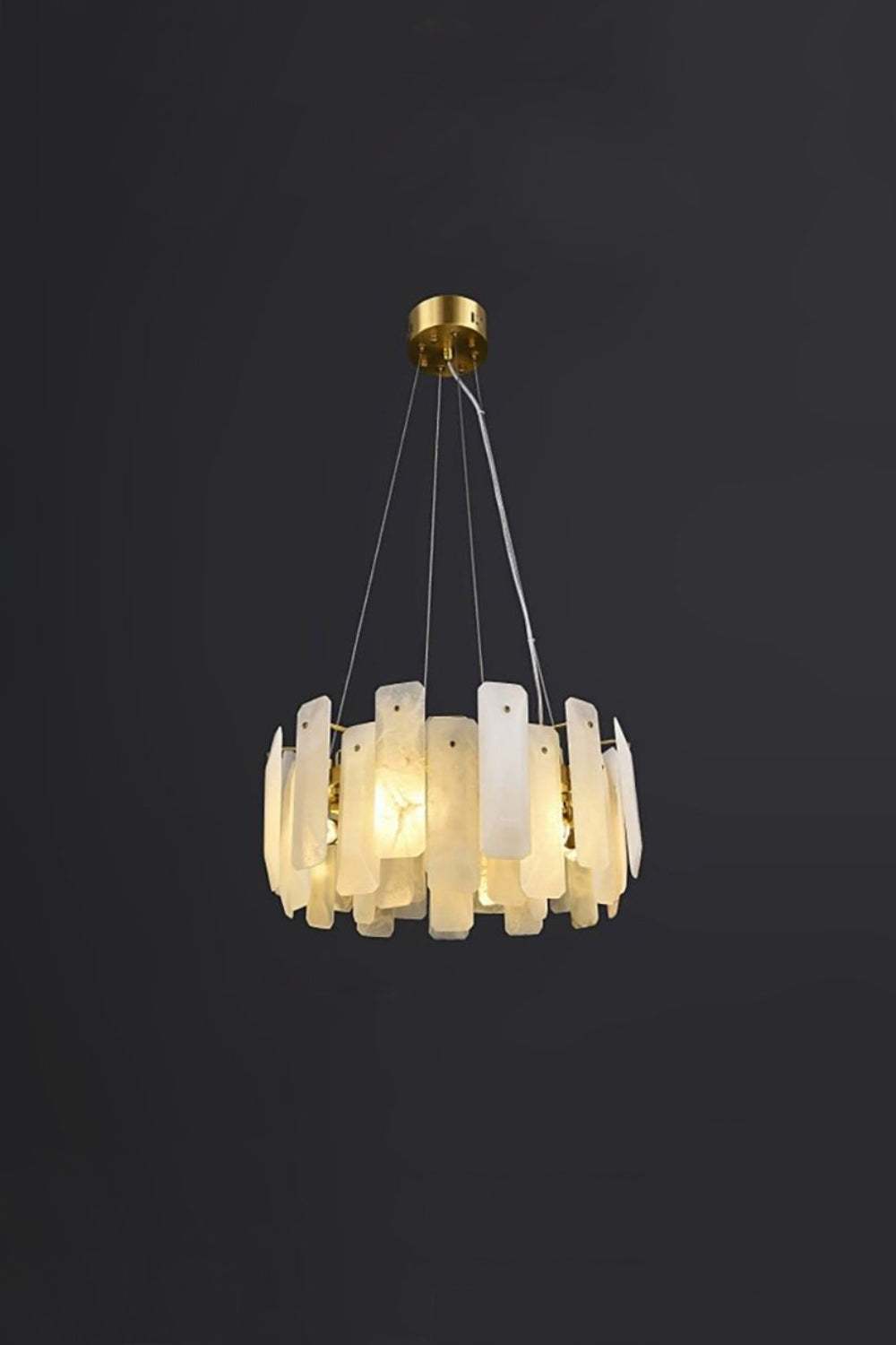 Round Noah Alabaster Chandelier - view 13 | morylighting