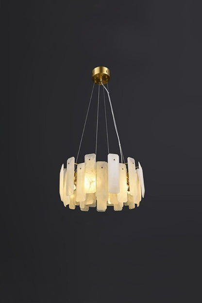 Round Noah Alabaster Chandelier - view 13 | morylighting