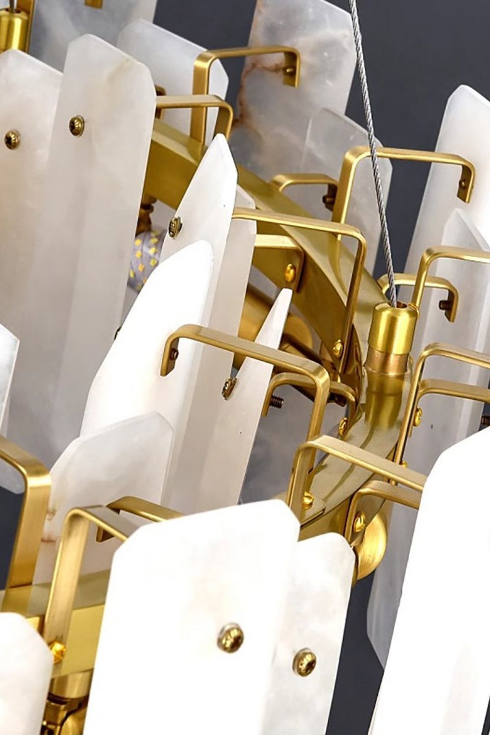 Round Noah Alabaster Chandelier - view 16 | morylighting