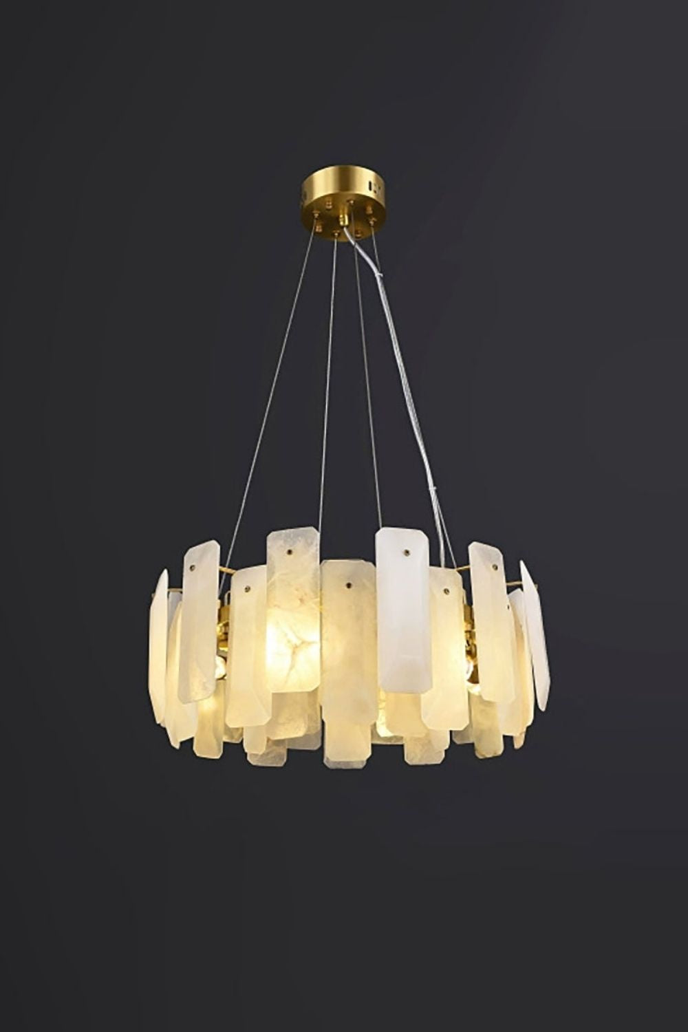 Round Noah Alabaster Chandelier - view 8 | morylighting