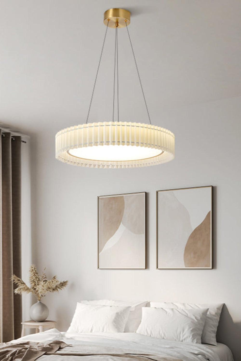 Round Pleated Pendant Lamp - morylighting
