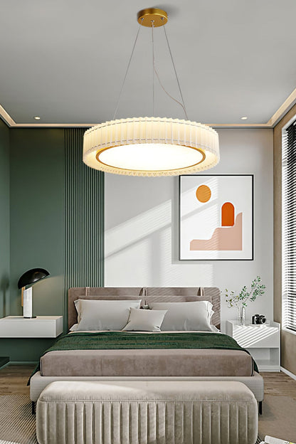 Round Pleated Pendant Lamp - morylighting