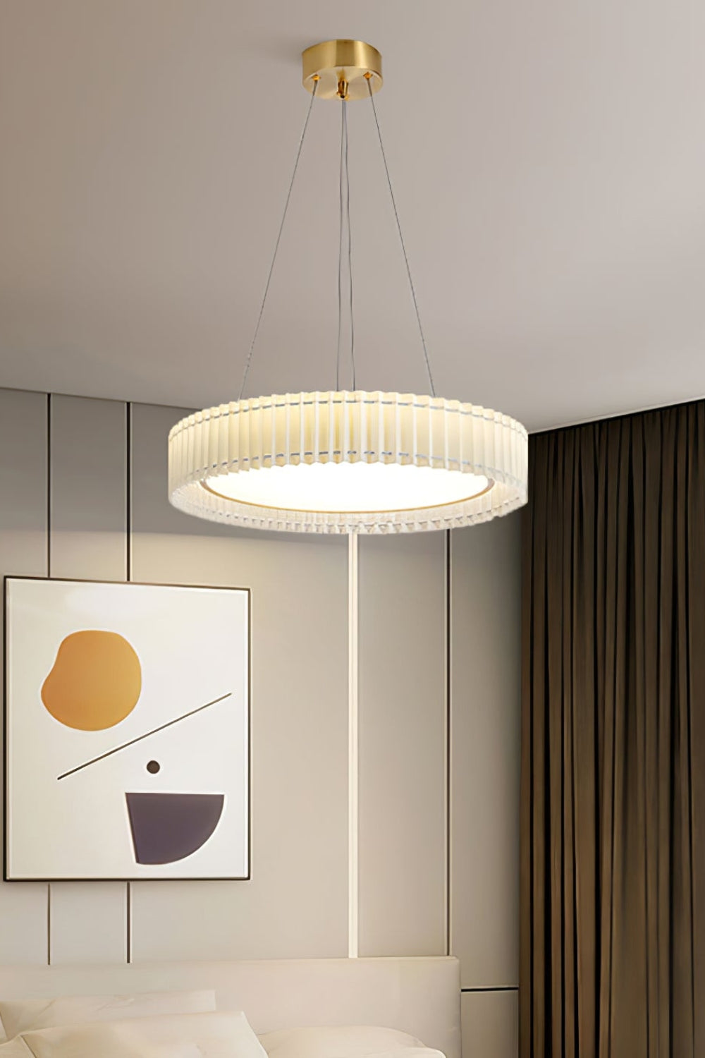 Round Pleated Pendant Lamp - morylighting