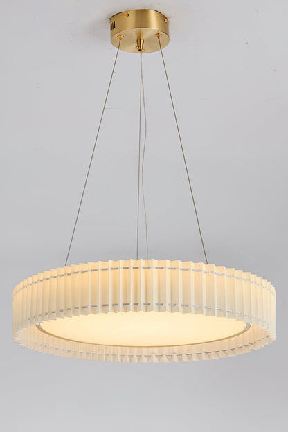 Round Pleated Pendant Lamp - morylighting