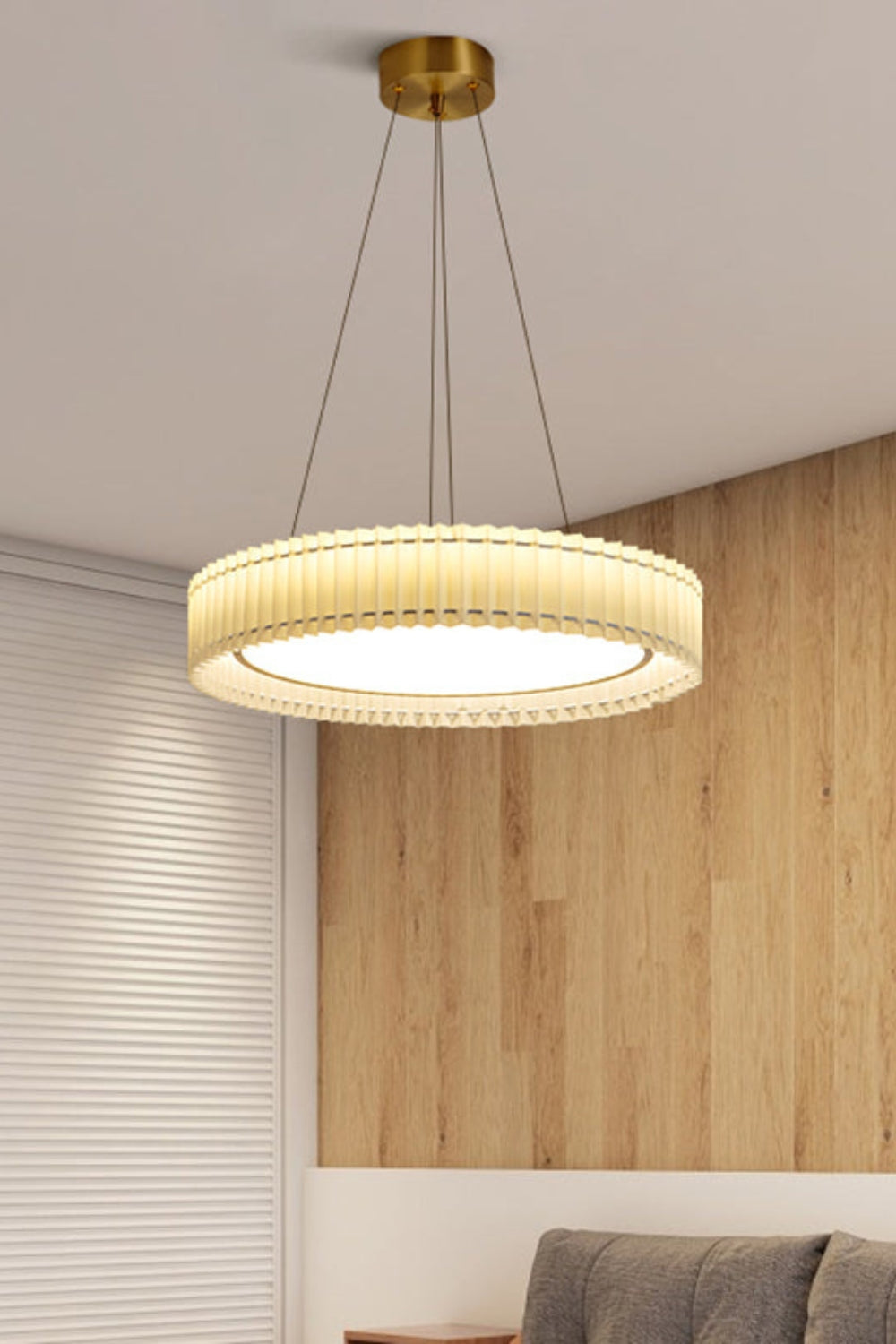 Round Pleated Pendant Lamp - morylighting