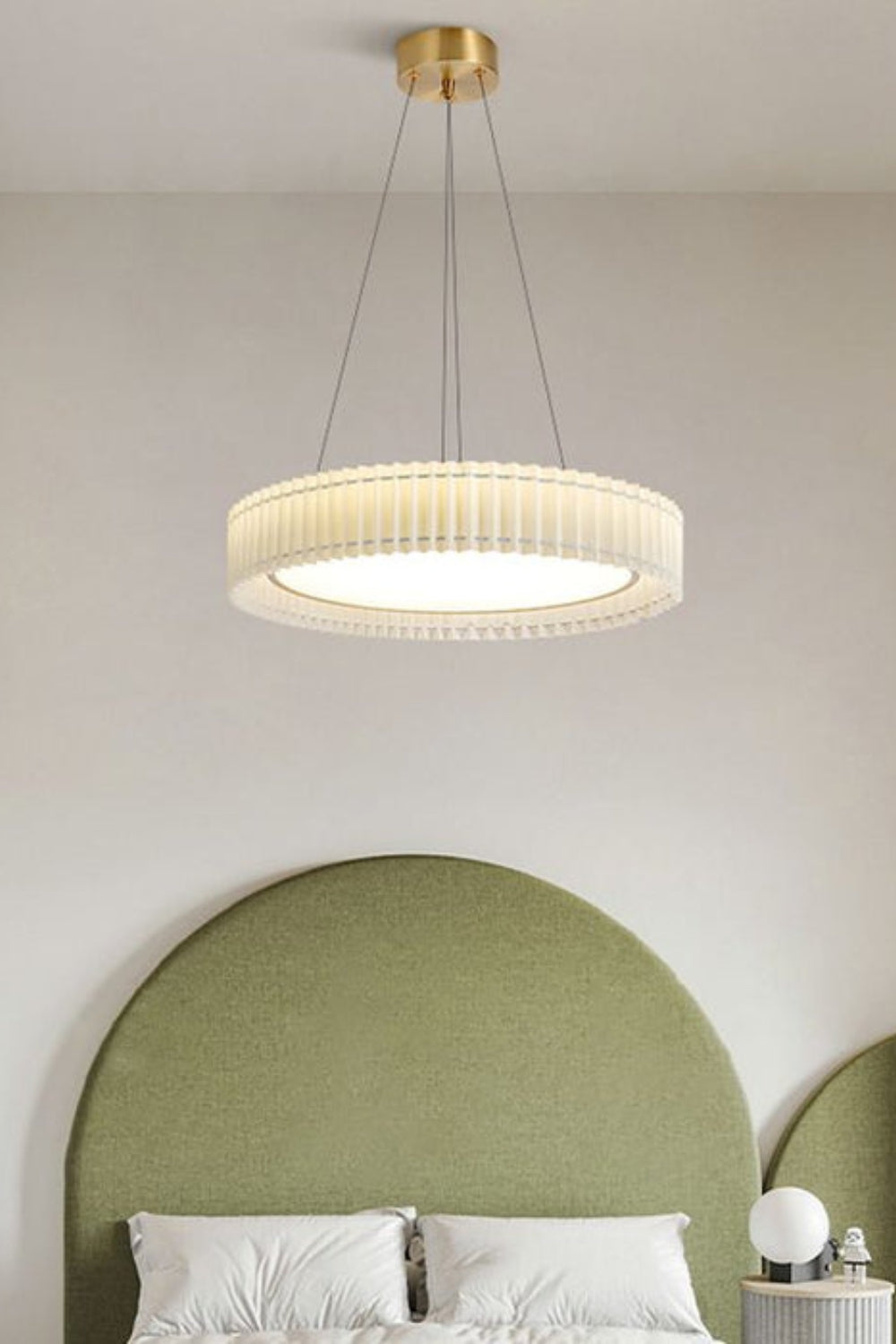 Round Pleated Pendant Lamp - morylighting