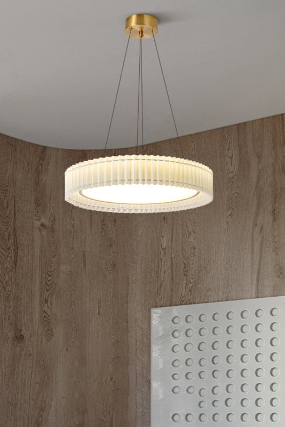Round Pleated Pendant Lamp - morylighting