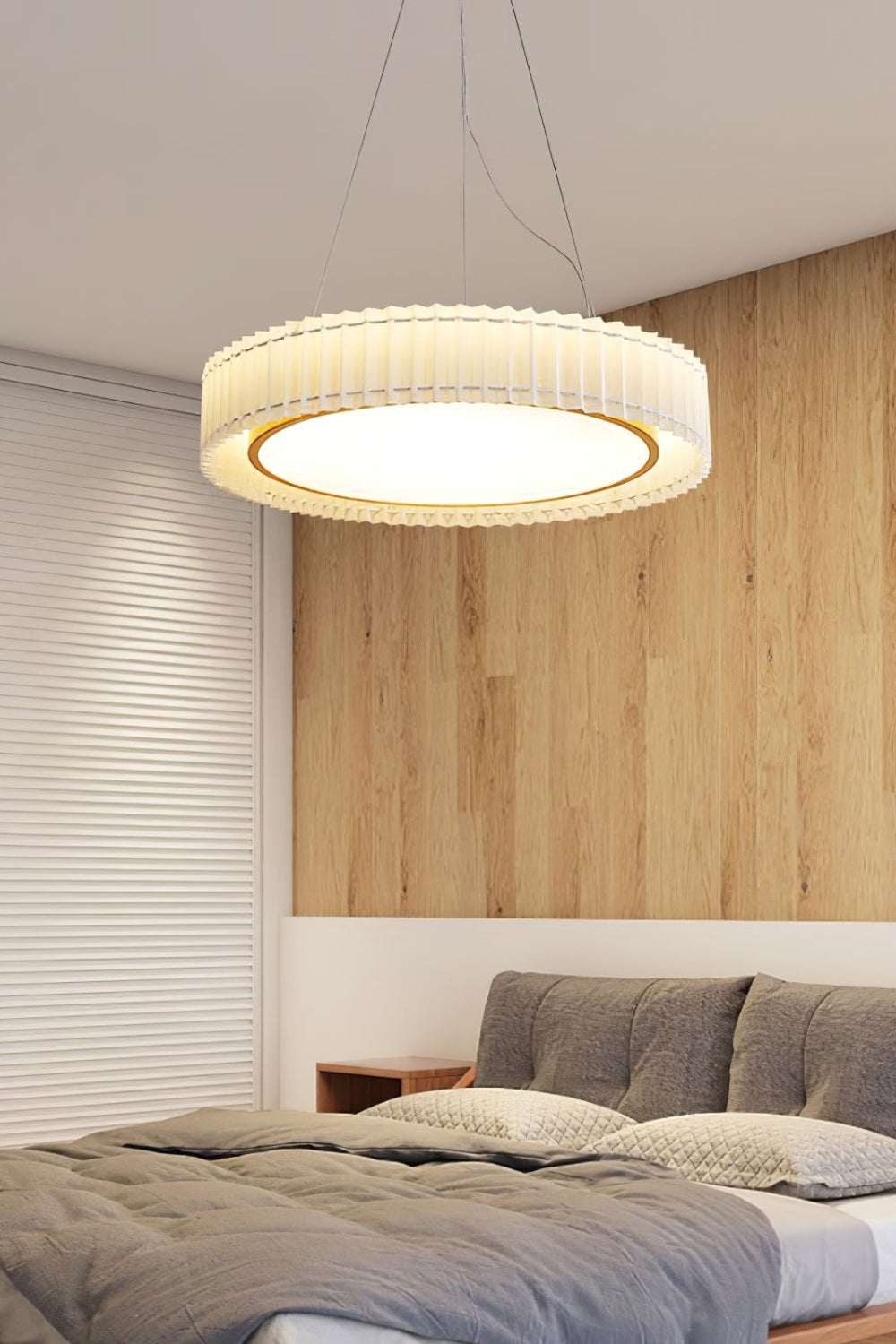 Round Pleated Pendant Lamp - morylighting