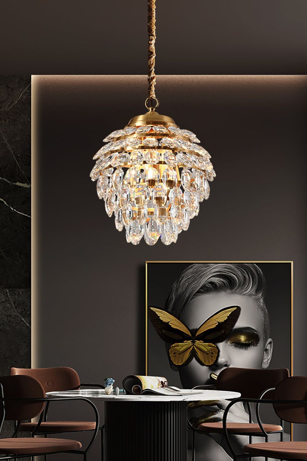 Roxanne Crystal Pendant Light - morylighting