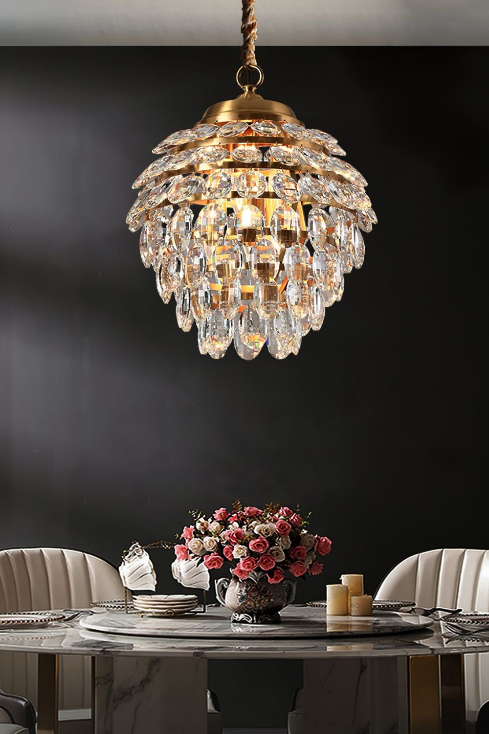 Roxanne Crystal Pendant Light - morylighting