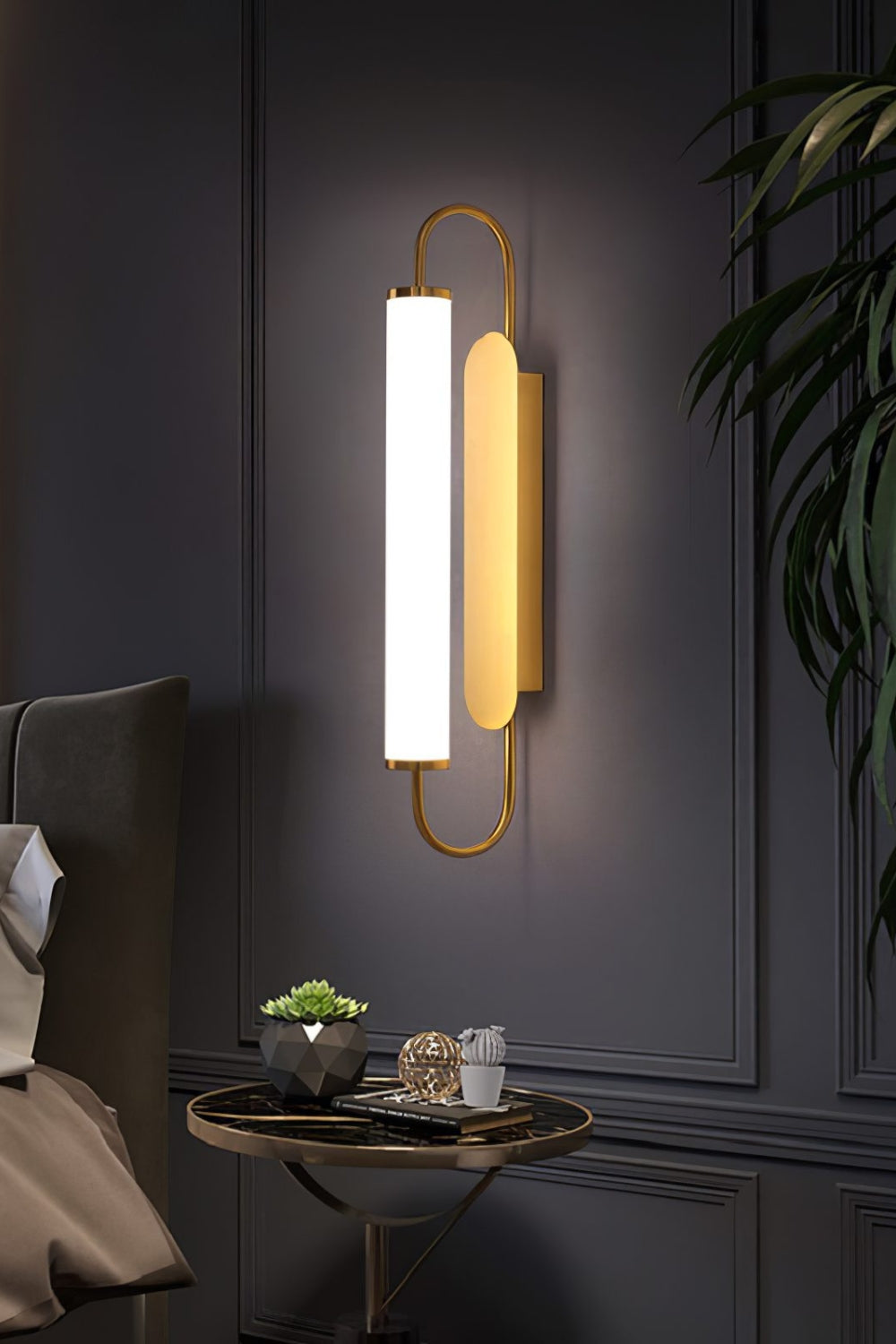 Rumba Gold Wall Lamp - view 4 | morylighting