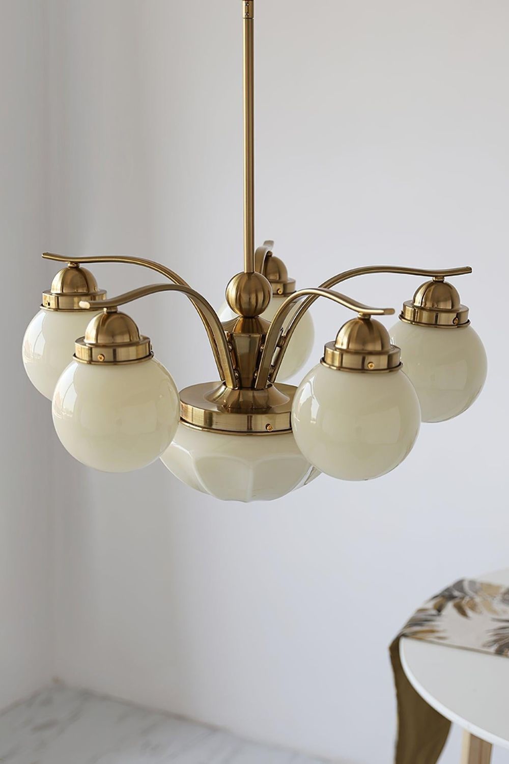 Ryttenberg Glass Globe Chandelier - view 7 | morylighting
