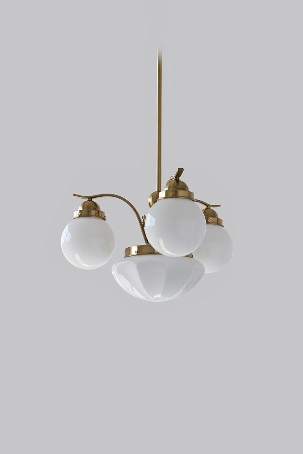 Ryttenberg Glass Globe Chandelier - view 13 | morylighting