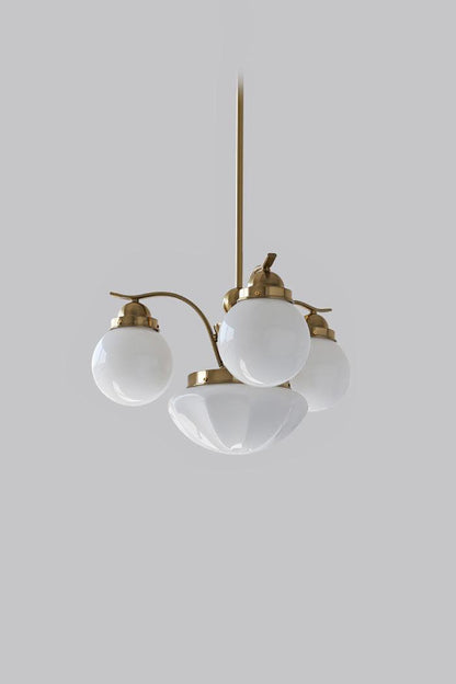Ryttenberg Glass Globe Chandelier - view 13 | morylighting