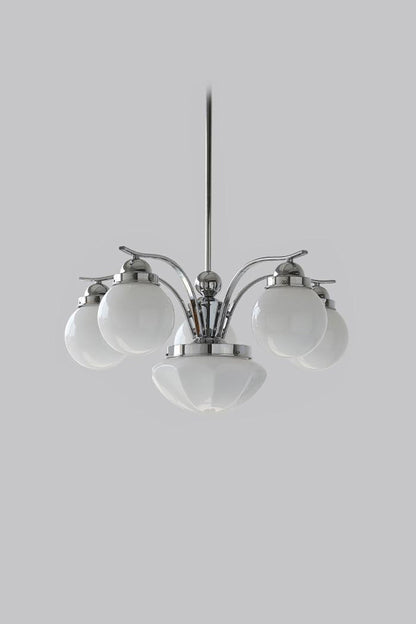 Ryttenberg Glass Globe Chandelier - view 14 | morylighting