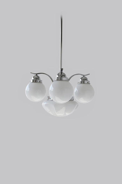 Ryttenberg Glass Globe Chandelier - view 15 | morylighting