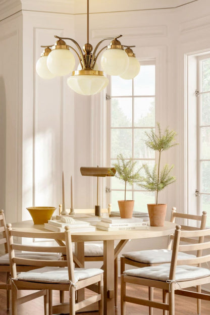 Ryttenberg Glass Globe Chandelier - view 5 | morylighting