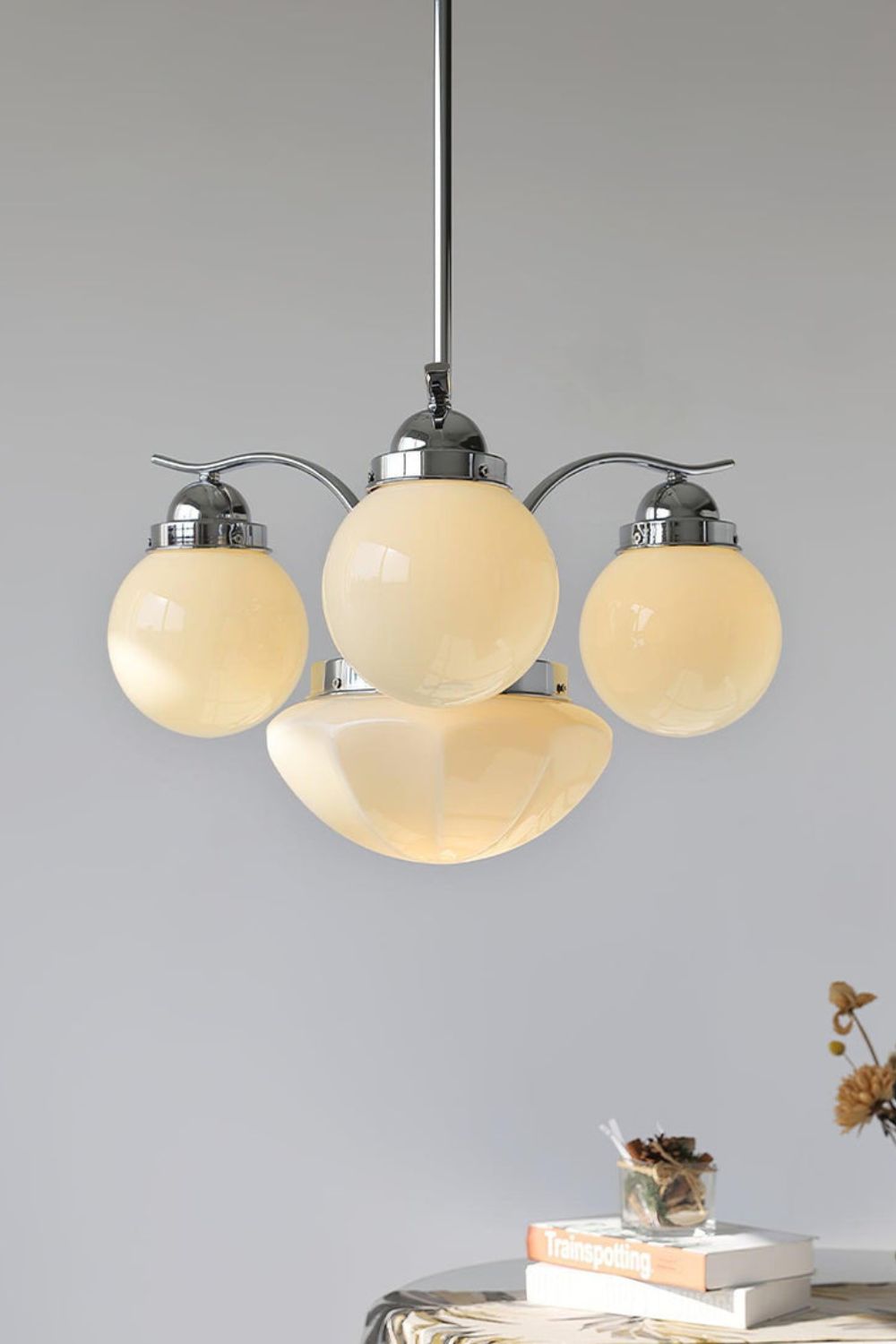 Ryttenberg Glass Globe Chandelier - view 2 | morylighting