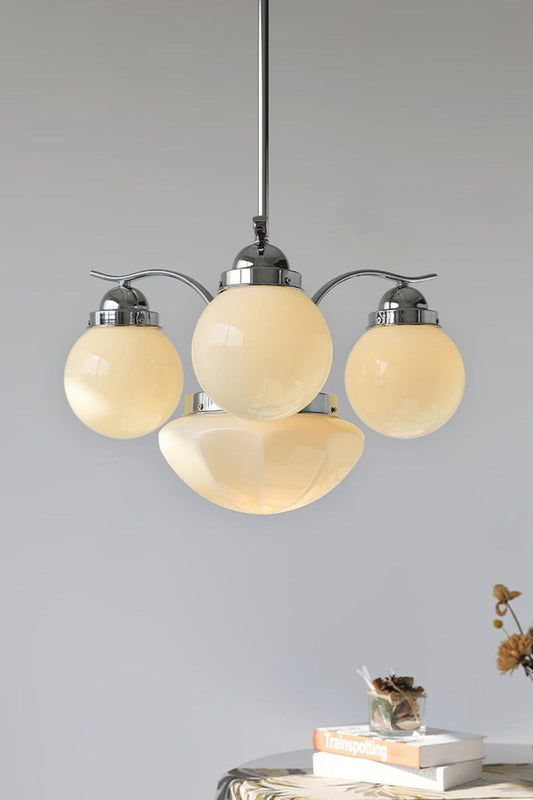 Ryttenberg Glass Globe Chandelier - view 2 | morylighting
