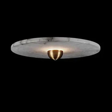 Median Alabaster Flush mount Wall Sconce