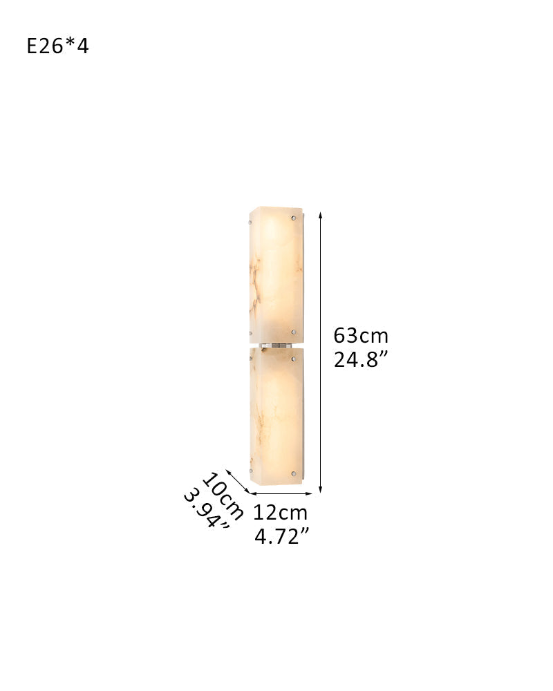 Reynard Alabaster Grand Wall Sconce Light Fixture 13"H 25"H