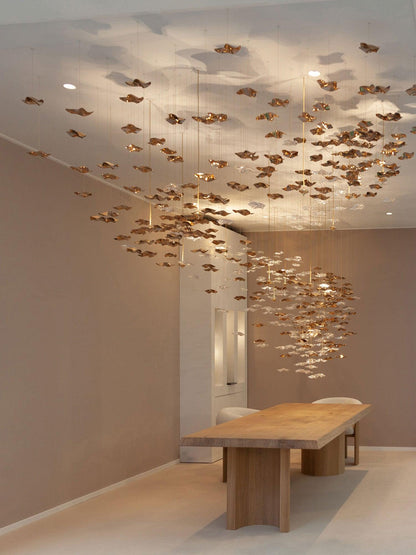 Galaxy Tidal Art Glass Crystal Spiral Chandelier
