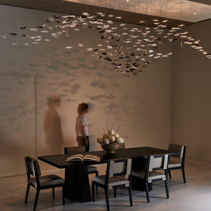 Galaxy Tidal Art Glass Crystal Spiral Chandelier