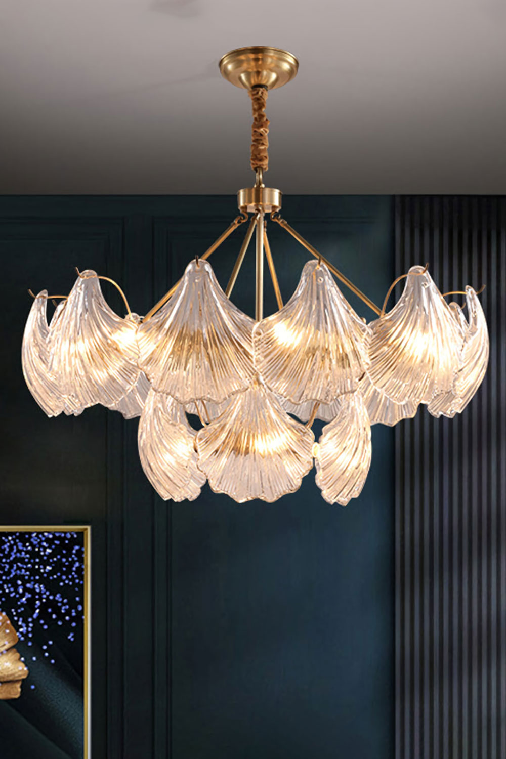 Scallop Shaped Chandelier Light - morylighting
