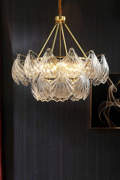 Scallop Shaped Chandelier Light - morylighting